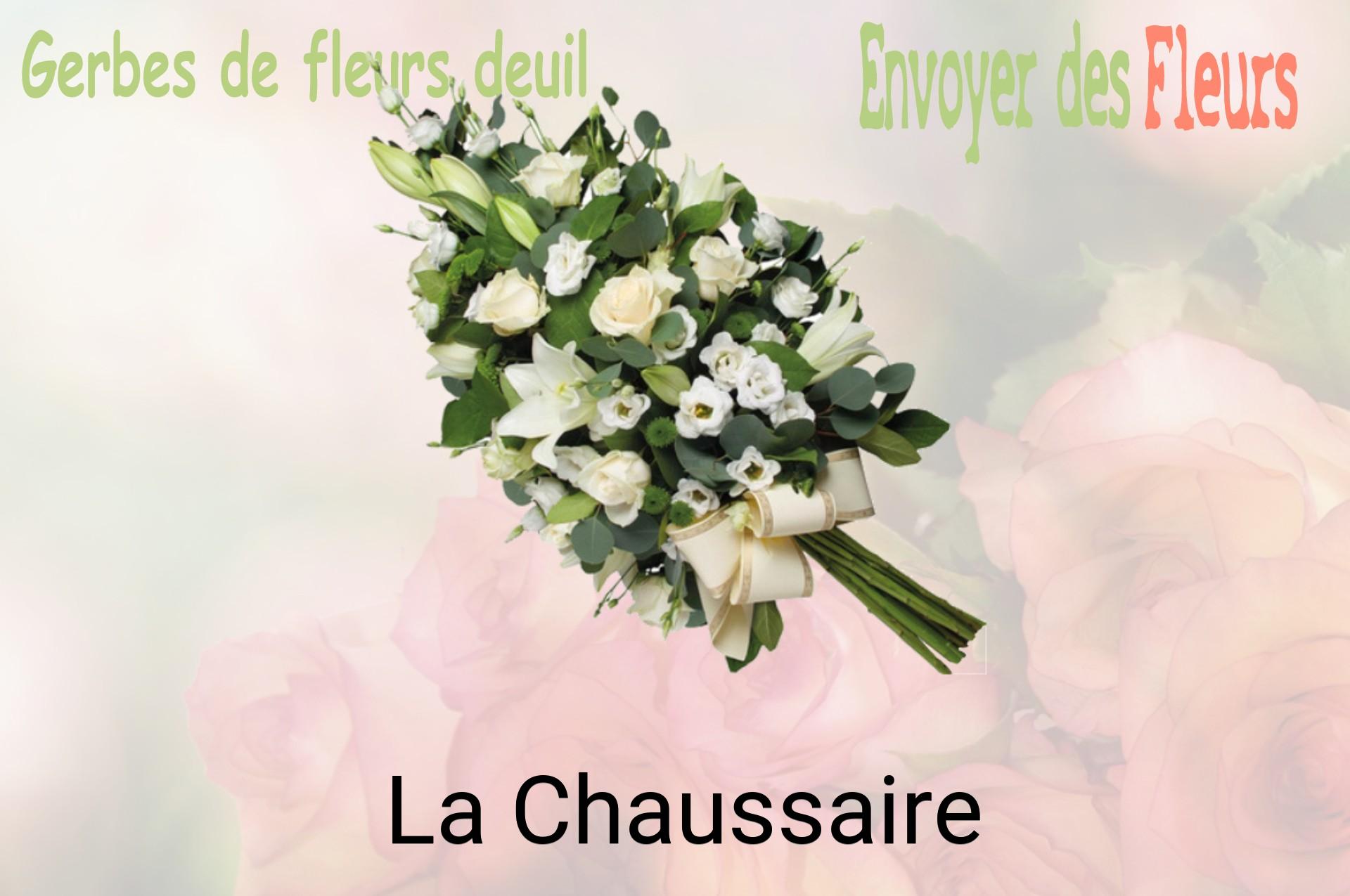 Gerbe de fleurs de deuil livrée à La Chaussaire